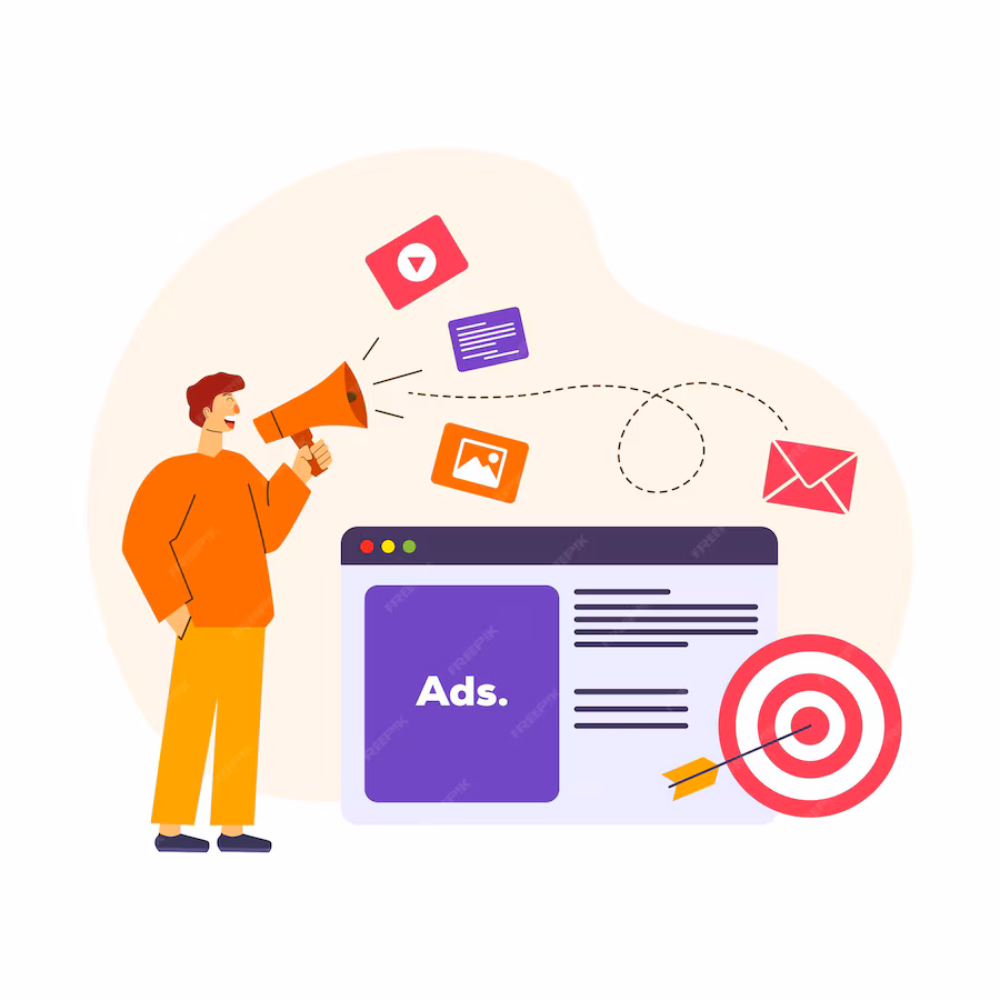 advertising-target-marketing-campaign-flat-illustration-designxa_86683-283 social media marketing agency Manchester