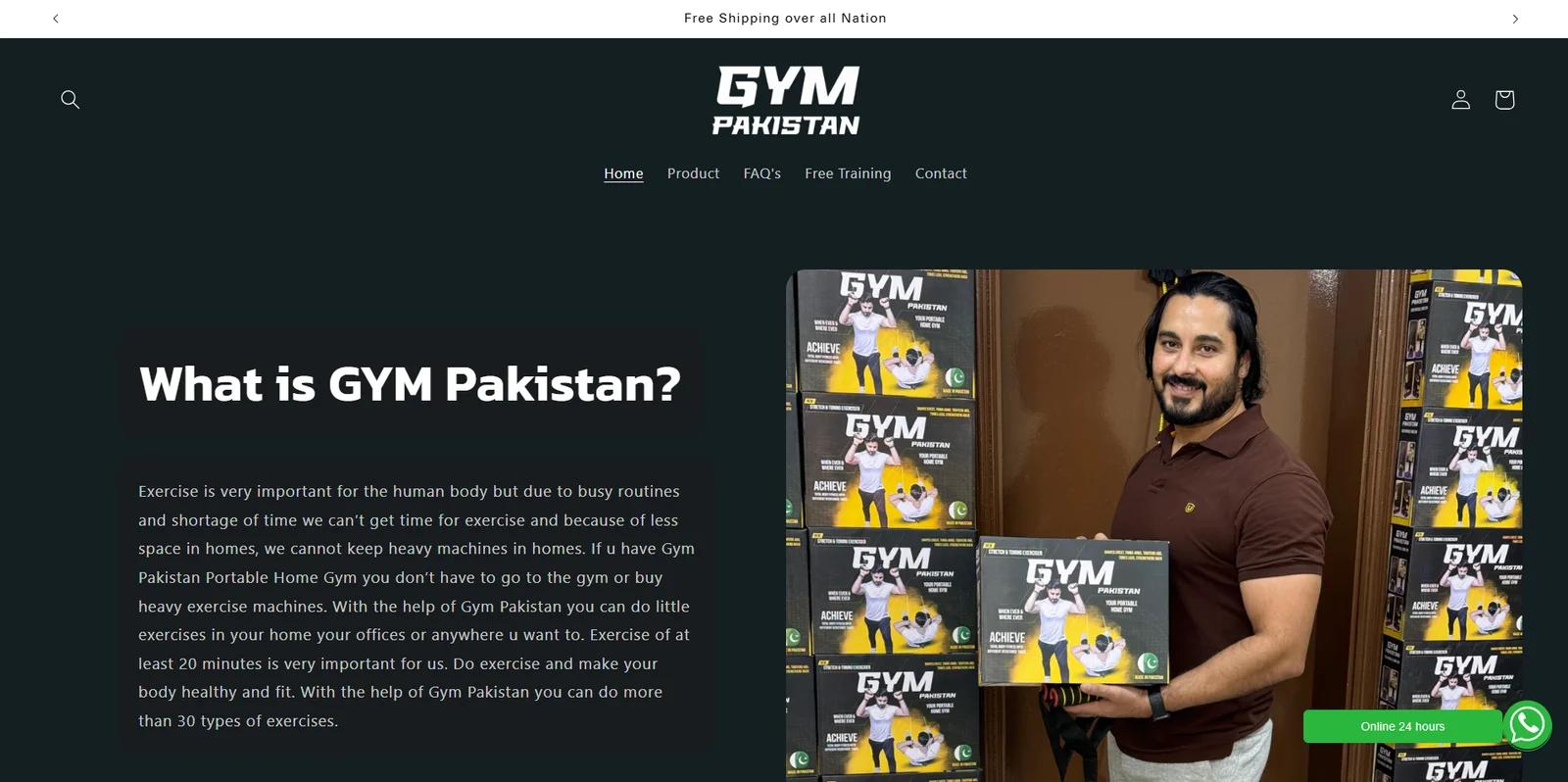 Gym Pakistan Case Study Shopify store Web Development company in lahore