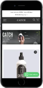 Catch Confidence in every spray Destop & mobile UX UI design - Best shopify development company in lahore